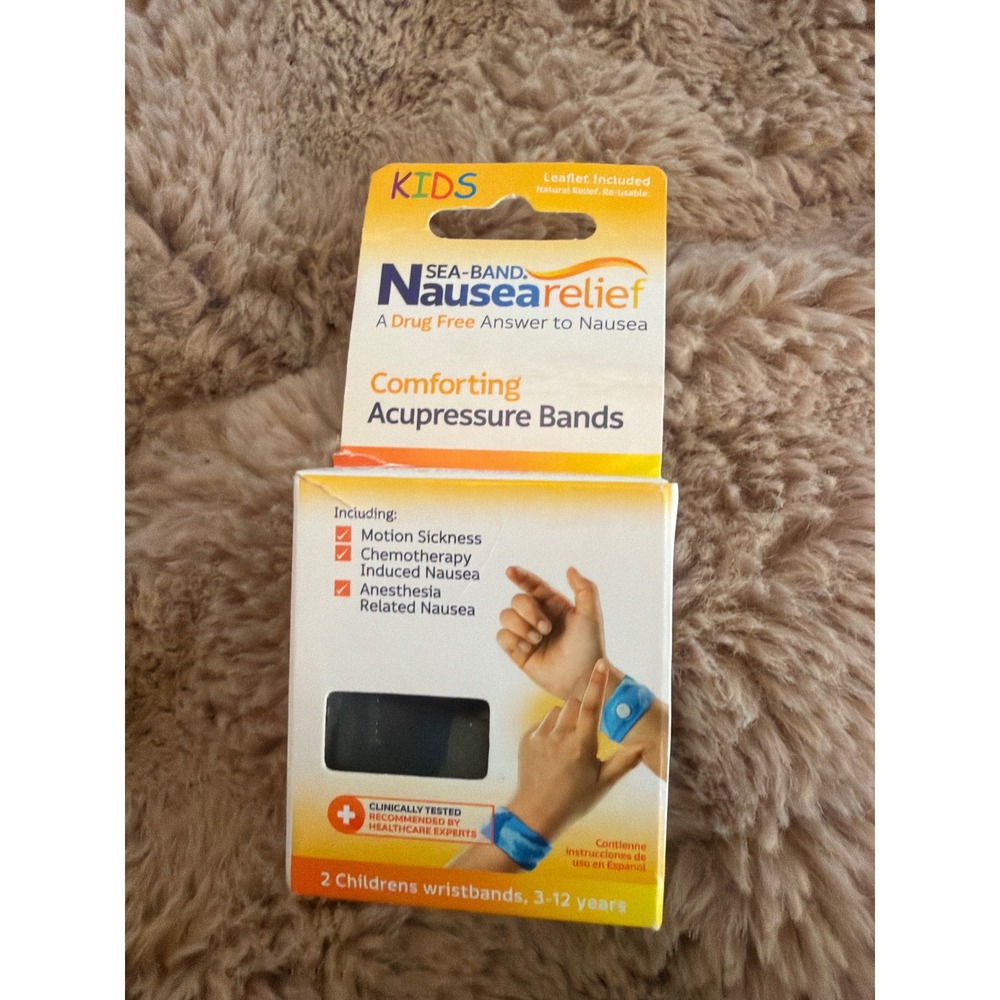 Sea-Band Kids Nausea Relief Acupressure Wristbands Camo Motion Sickness 2 Pack